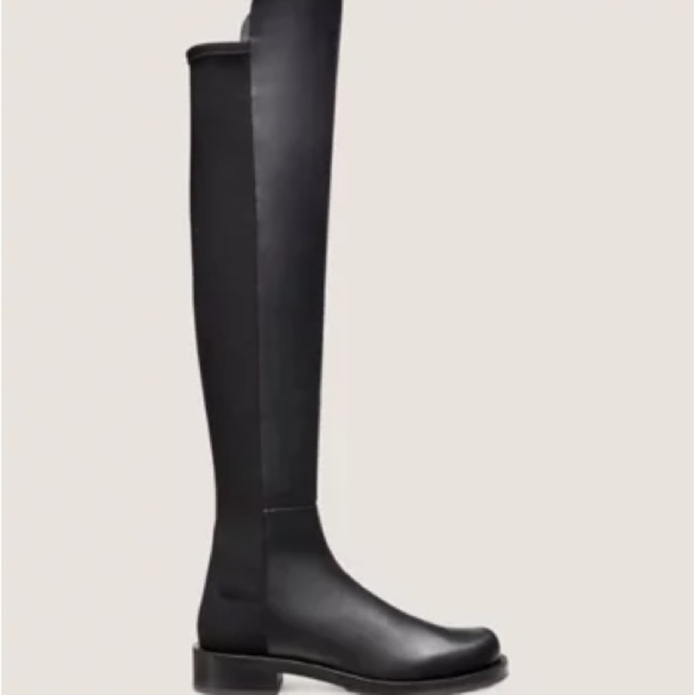 Never worn, Stuart Weitzman Black Over the Knee Boots 5050 bold boot